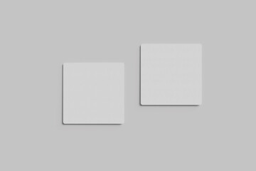 square business card blank paperwhite