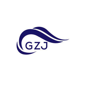 GZJ letter logo. GZJ blue image on white background. GZJ Monogram logo design for entrepreneur and business. GZJ best icon.
