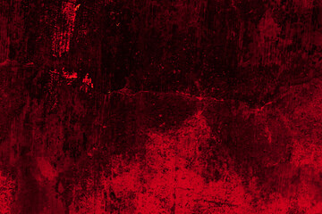 Scary dark red blood grunge wall concreate texture background