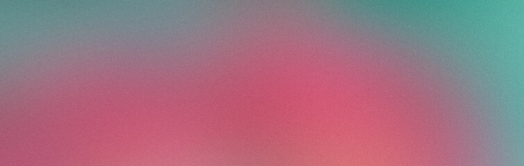 Pink lo-fi grainy gradient texture. Turquoise gradient background. Textured noise. Spray Paint Brush. Rose blurred backdrop for banner, creative minimal poster, template social media design.