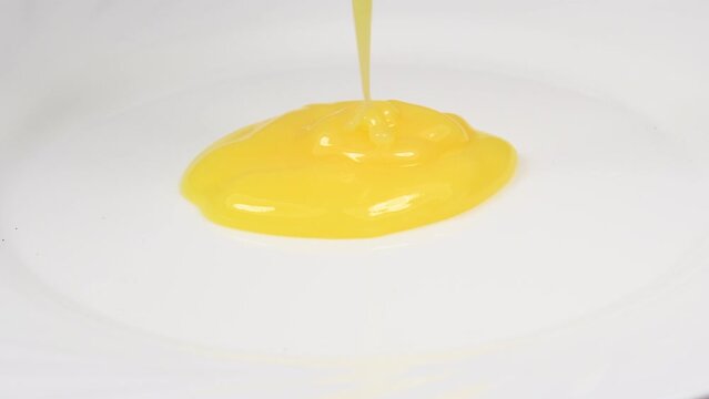 Royal jelly, dietary supplement of the honey bee on a turn table