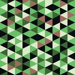 Seamless pattern with colored triangles. Vector illustration.