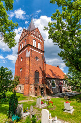 Mary Queen of the Holy Rosary Church in Bezrzecze, West Pomeranian Voivodeship, Poland.