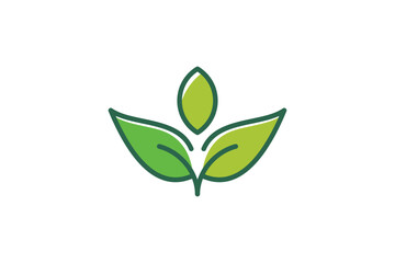 Foliage organic plant leaf logo design