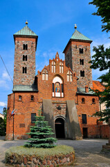 Fototapeta na wymiar Basilica of Our Lady of Consolation in Czerwinsk over Vistula, Masovian Voivodeship, Poland.