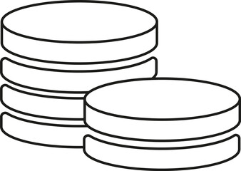 illustration money, coins.