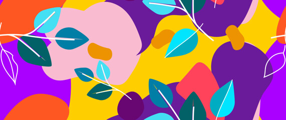 Bold Pattern Tropical Leaf Jungle Modern Motif