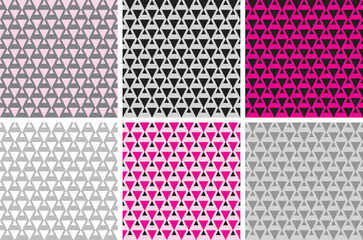 Six seamless patterns. Vector illustration.