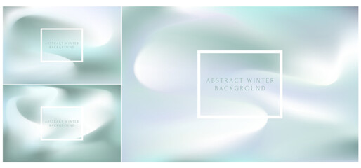 Fototapeta premium Winter gradient abstract background. Set of shining blue and white glare sky. Celebration art wallpaper for greeting card, wall art, invitation. Christmas and Happy New Year banner, copy space