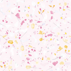 Terrazzo Texture Vector. Flooring Seamless Pattern