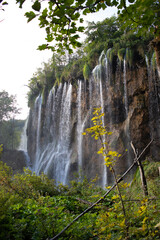 waterfall in plitvice national park