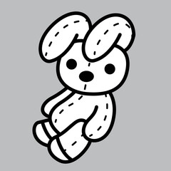 illustration of cartoon bear doll