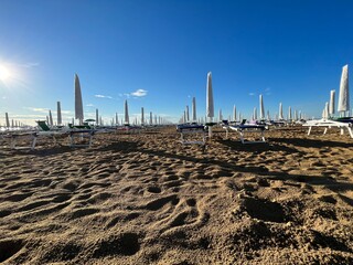 view of the beach in Lignano, Venice