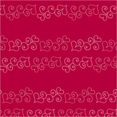 愛 情熱 ハート クリスマス バレンタイン シームレス 模様 包装 装飾 紙 布 ファブリック テキスタイル 赤 ピンク