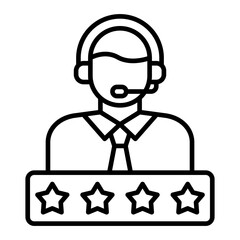 Rating Line Icon
