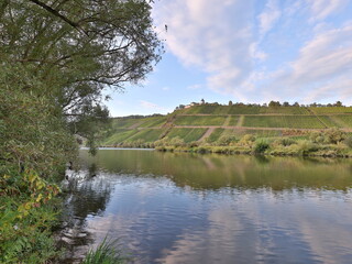 Flusslandschaft Mosel und Marienburg, Deutschland