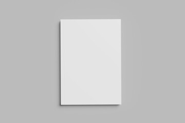 Book Cover  Mockup Blank White Paper