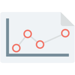 Graph Report Vector Icon 