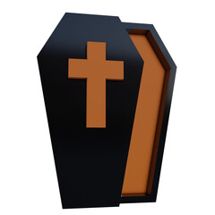 Halloween Coffin 3D Icon