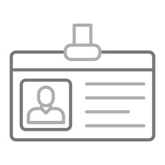 Membership Greyscale Line Icon