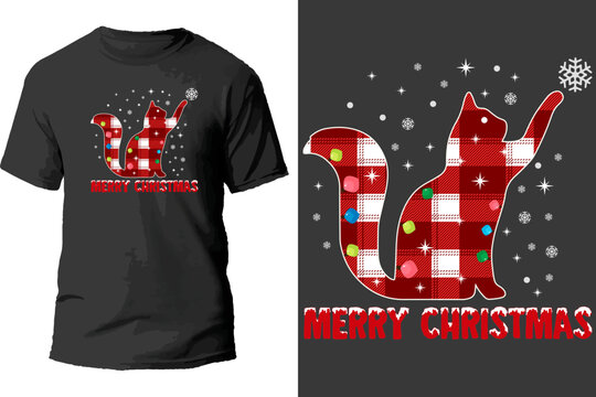 Merry christmas t shirt design.