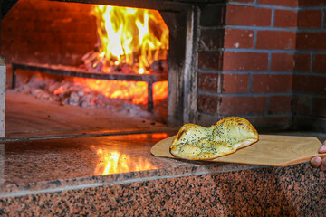 Turkish style pita and stone oven