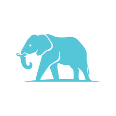 Naklejka premium elephant wild animal icon, vector, sign, symbol, logo, illustration, flat design style