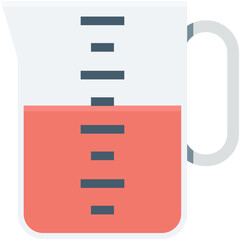 Beaker Colored Vector Icon