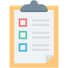 Checklist Colored Vector Icon