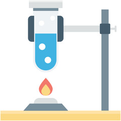 Test Tube Colored Vector Icon
