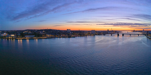 View of the city in Aalborg
