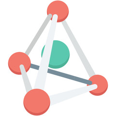 Atom Colored Vector Icon