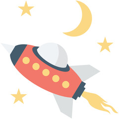 Missile Colored Vector Icon