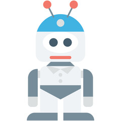 Robot Colored Vector Icon