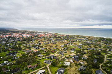 View of the city in Blokhus