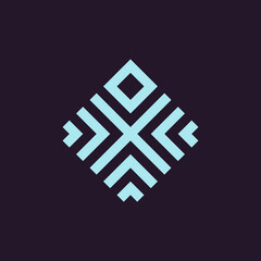 Monogram Letter X Arrow Logo