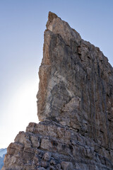 Scenic view of famous La Brèche de Roland, Pyrenees, France.