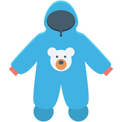 Baby Hoodie Colored Vector Icon