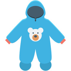 Baby Hoodie Colored Vector Icon