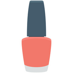 Nail Polish Colored Vector Icon