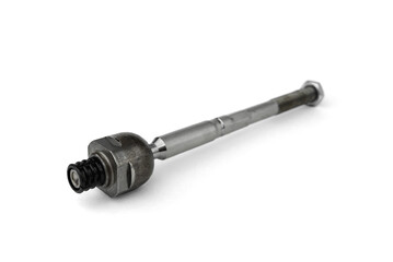 Car steering rod isolated on white background.