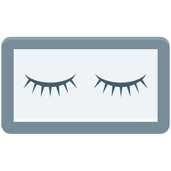 Eyelashes Colored Vector Icon