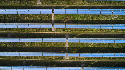 Solar panel field