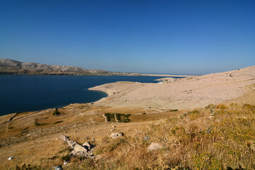 spiaggia di Rucica isola di Pag Croazia