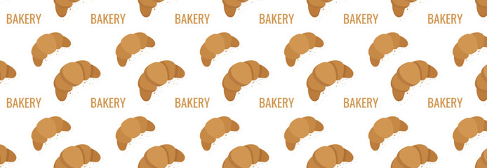 bakery seamless background. Bread bakery seamless pattern background. Vector line illustration.