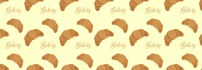bakery seamless background. Bread bakery seamless pattern background. Vector line illustration.