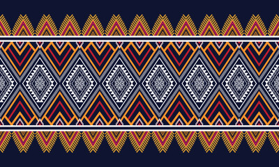 Geometric ethnic flower pattern for background,fabric,wrapping,clothing,wallpaper,Batik,carpet,embroidery style.