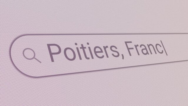 Search Bar Poitiers France 
Close Up Single Line Typing Text Box Layout Web Database Browser Engine Concept