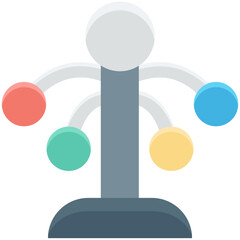 Clown Hat Colored Vector Icon