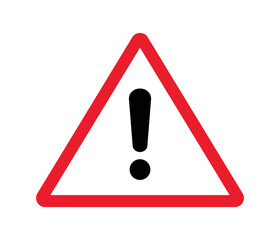Warning signs. Triangle with exclamation symbol. Danger sign. Vector illustration.